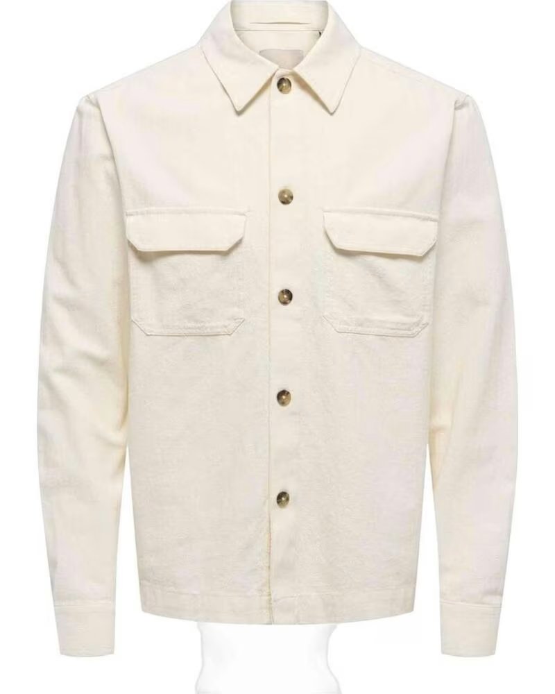ONLY SONS 22036379-GARDENIA SHIRT MARFIL