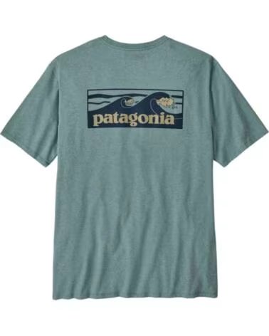 PATAGONIA CAMISETA DE MANGA CORTA CAMISETA BOARDSHORT LOGO POCKET RESPONSIBILI-TEE MANGA CORTA VERDE EN VERDE PARA HOMBRE TURQUE