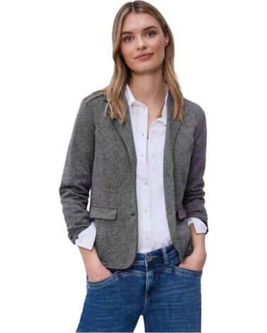 STREET ONE BLAZER 213001 ESTAMPADO HERRINGBONE PARA MUJER SHADOW BLUE