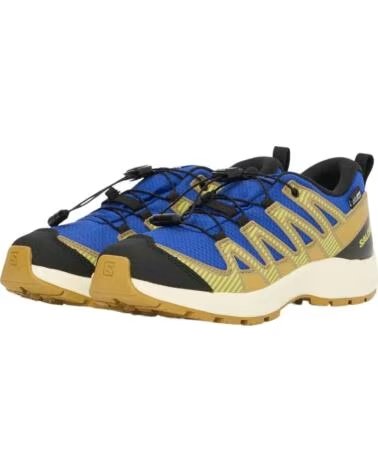 SALOMON SAPATILHAS XA PRO V8 WP J BLUING-ACID LIME-BLACK
