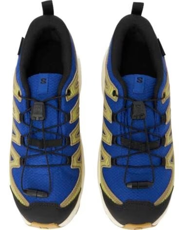 SALOMON SAPATILHAS XA PRO V8 WP J BLUING-ACID LIME-BLACK