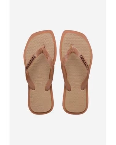 HAVAIANAS CHINELOS TOP SQUARE FUSION CASTANHO 4258MARRON