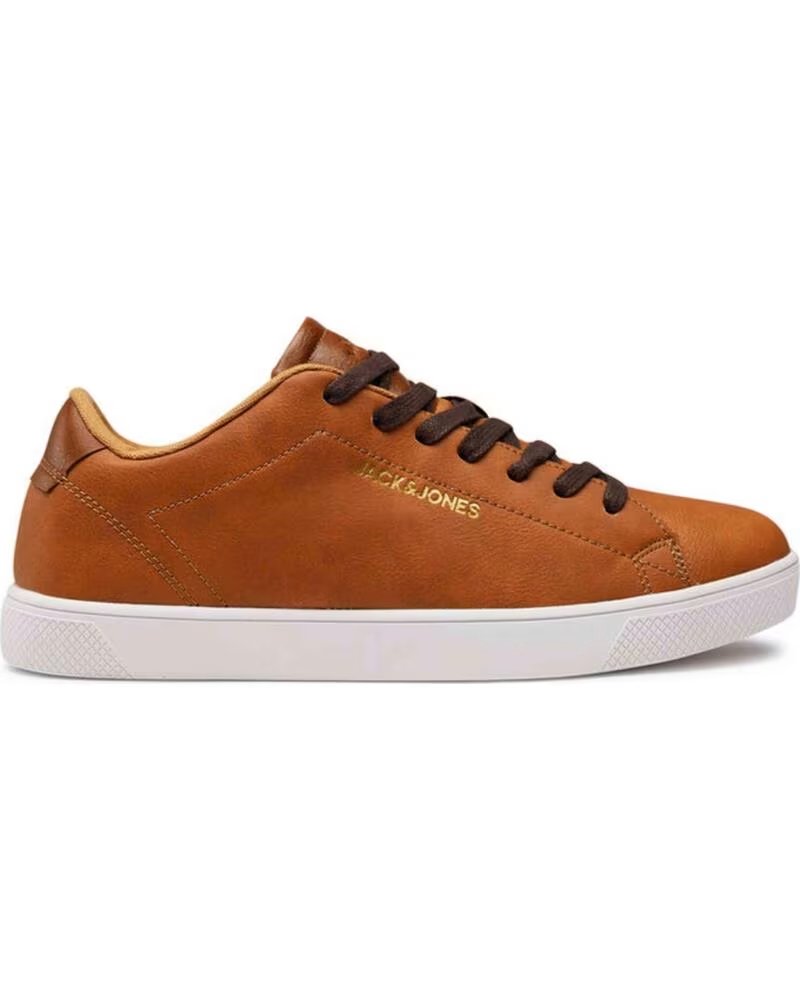 BASKETS DÉCONTRACTÉES JACK & JONES BOSLEY TON CUIR BLANCO