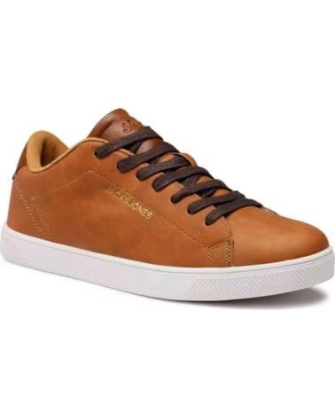BASKETS DÉCONTRACTÉES JACK & JONES BOSLEY TON CUIR BLANCO