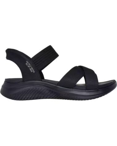 SKECHERS SANDALIAS 119975BBK SLIP-INS DE MALLA PARA MUJER BLACK MESH-GORE