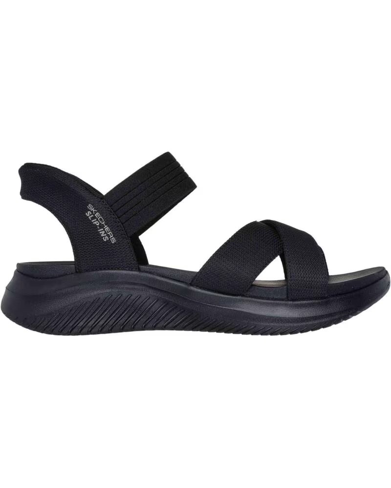 SKECHERS SANDALIAS 119975BBK SLIP-INS DE MALLA PARA MUJER BLACK MESH-GORE