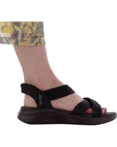 SKECHERS SANDALIAS 119975BBK SLIP-INS DE MALLA PARA MUJER BLACK MESH-GORE
