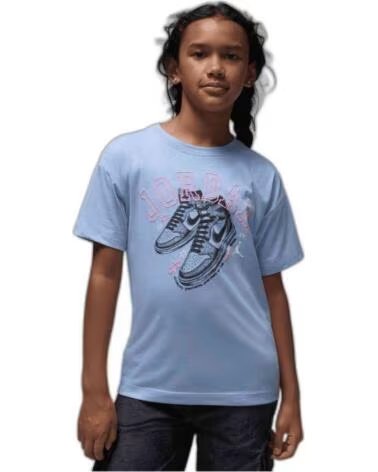 JORDAN CAMISETA DE MANGA CORTA 45F262-U8K EN AZUL PARA NINAS COBALT BLISS