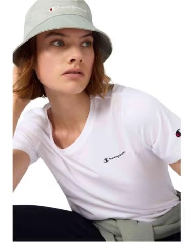 CHAMPION CAMISETA DE MANGA CURTA 118408-WW001 MULHER BLANCO