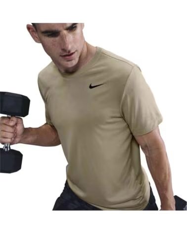 NIKE T-SHIRT A MANICHE CORTE DX0989-253 DA UOMO BROWN