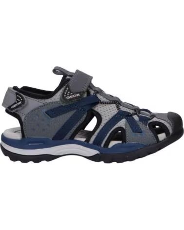GEOX SANDALIAS 312-12147-C0739-DK-GREY EN GRIS PARA NINOS C0739 DK GREY