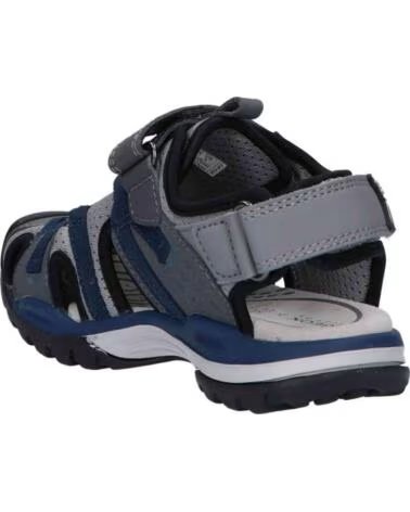 GEOX SANDALIAS 312-12147-C0739-DK-GREY EN GRIS PARA NINOS C0739 DK GREY