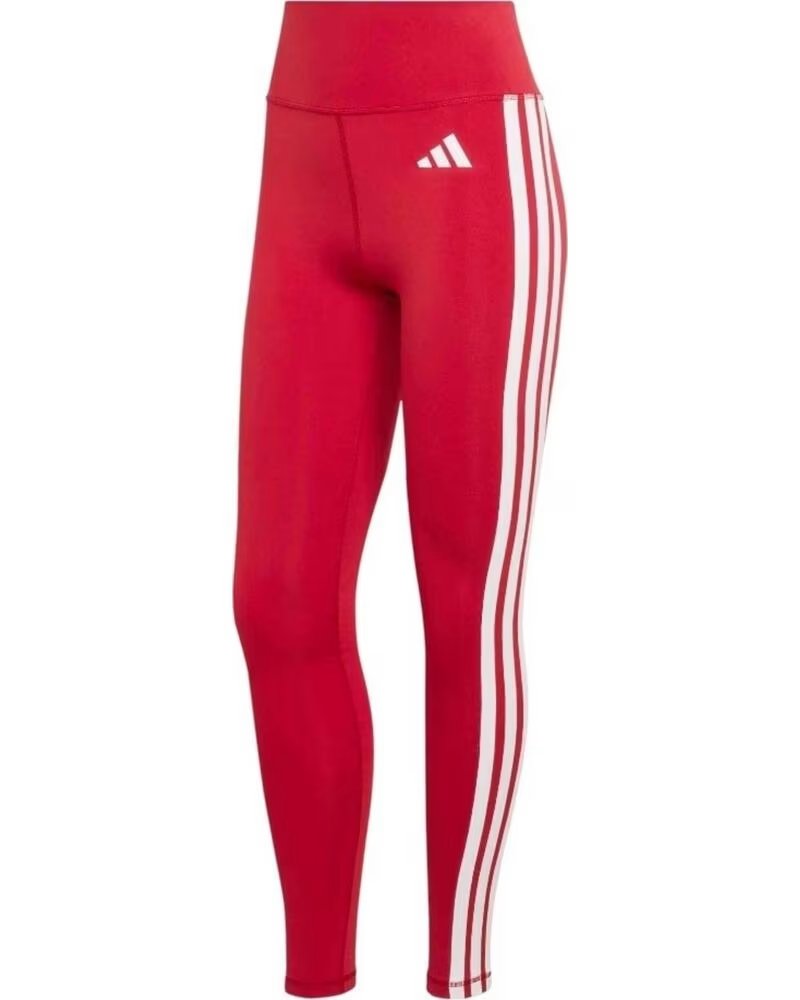 ADIDAS LEGGINGS OPTIME ESSENTIALS 3 STRIPES L ROJA BLANCAS KF8557 M NAN