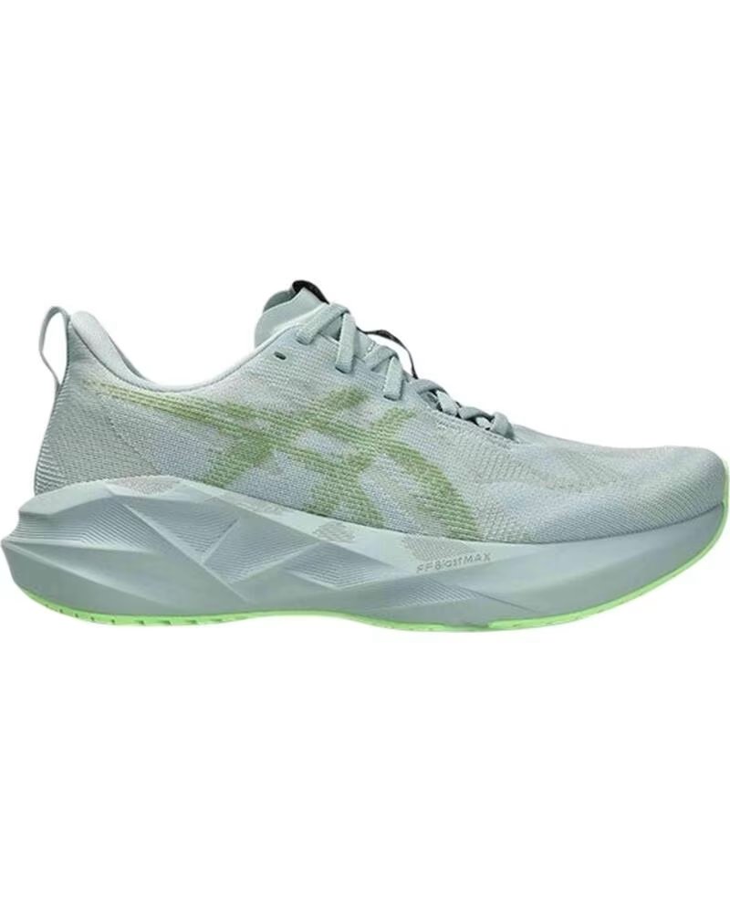ASICS NOVABLAST 5 LAUFSCHUHE GRAU UND GRÜN VERDE