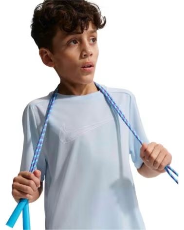 NIKE MULTI SWOOSH KURZARM-T-SHIRT HELLBLAU FÜR KINDER CELESTE