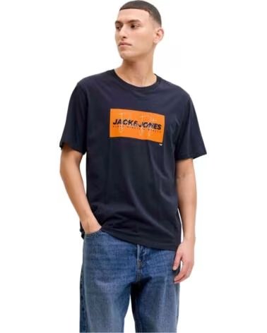 JACK AND JONES T-SHIRT A MANICHE CORTE & CON STAMPA GRAFICA 12288492 BRIGHT WHITE