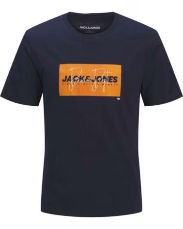JACK AND JONES & KURZARM-T-SHIRT MIT GRAFIKDRUCK 12288492 BRIGHT WHITE