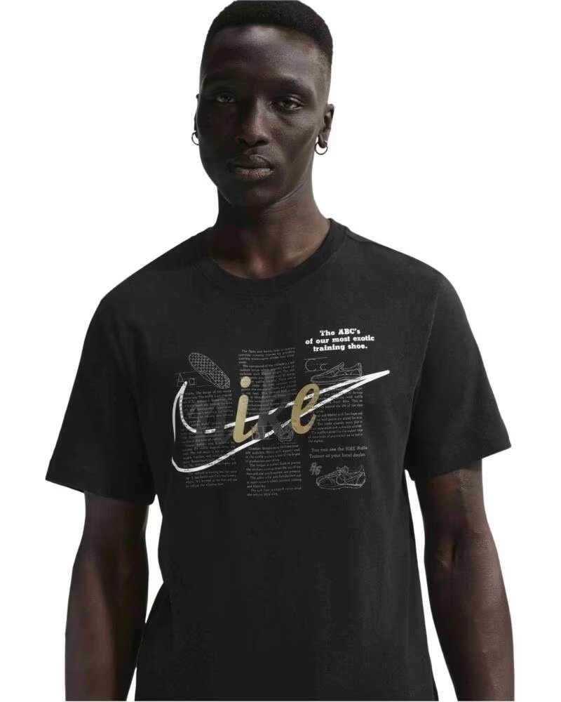 NIKE T-SHIRT IH1141-010 À MANCHES COURTES AVEC IMPRIMÉ GRAPHIQUE BLACK OR GREY