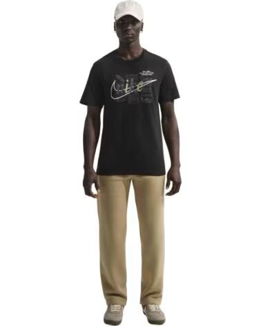NIKE T-SHIRT IH1141-010 À MANCHES COURTES AVEC IMPRIMÉ GRAPHIQUE BLACK OR GREY