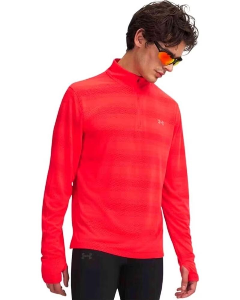 UNDER ARMOUR SUDADERA VELOCITI 1/4 ZIP TÉCNICA RED