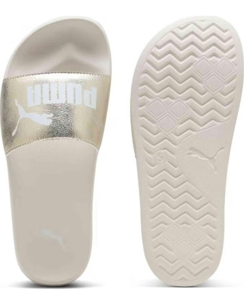 PUMA 404847 SLIDES FOR WOMEN DORADO