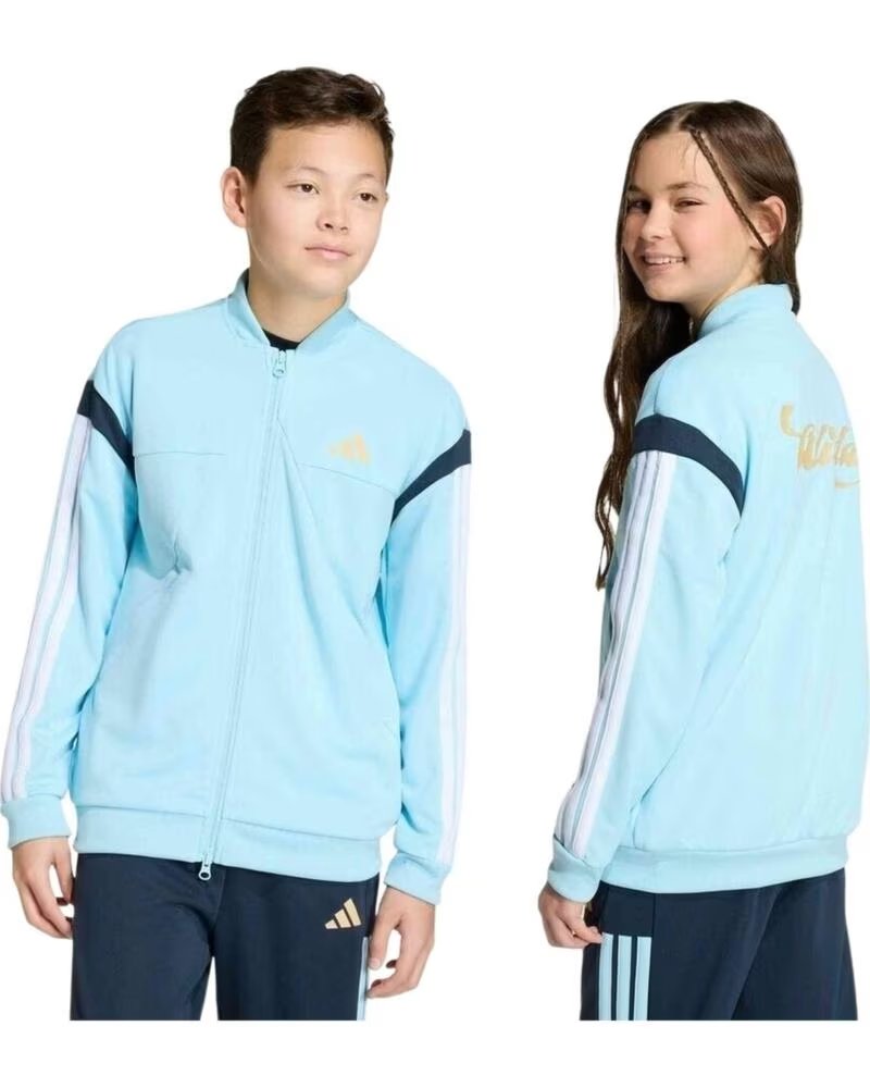 ADIDAS SUDADERA J HOT TTOP EN AZUL PARA NINOS UNISEX ICEBLU-WHITE-HAZBEI-N
