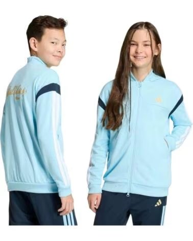 ADIDAS SUDADERA J HOT TTOP EN AZUL PARA NINOS UNISEX ICEBLU-WHITE-HAZBEI-N