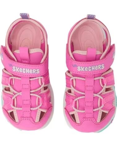 SKECHERS SANDALIAS PLAY SCENE SPLASH CUTE CREW EN ROSA PARA NINAS PINK SYNTHETIC-LIGHT PINK TRIM