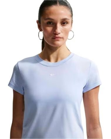 NIKE T-SHIRT SPORTSWEAR CHILL KNIT FEMME BLUE