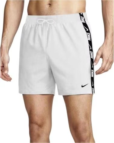 NIKE CALÇÕES DE BANHO SWIM BREAKER VOLLEY 5INCH COM FITA DE LOGÓTIPO WHITE