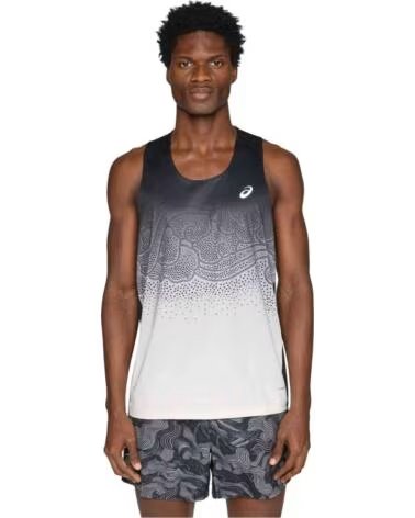 ASICS 2011D522 PERFORMANCE TANKTOP BLACK-CREAM