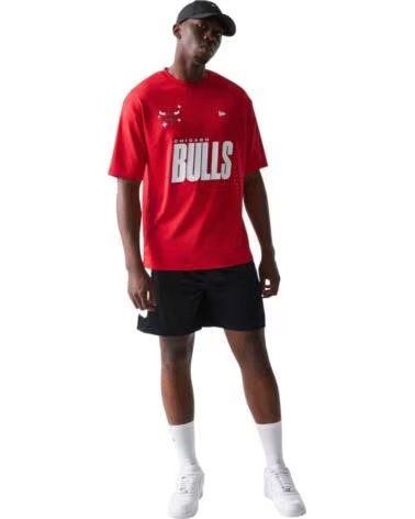 NEW ERA NBA GRAPHIC MESH CHICAGO BULLS T-SHIRT RED