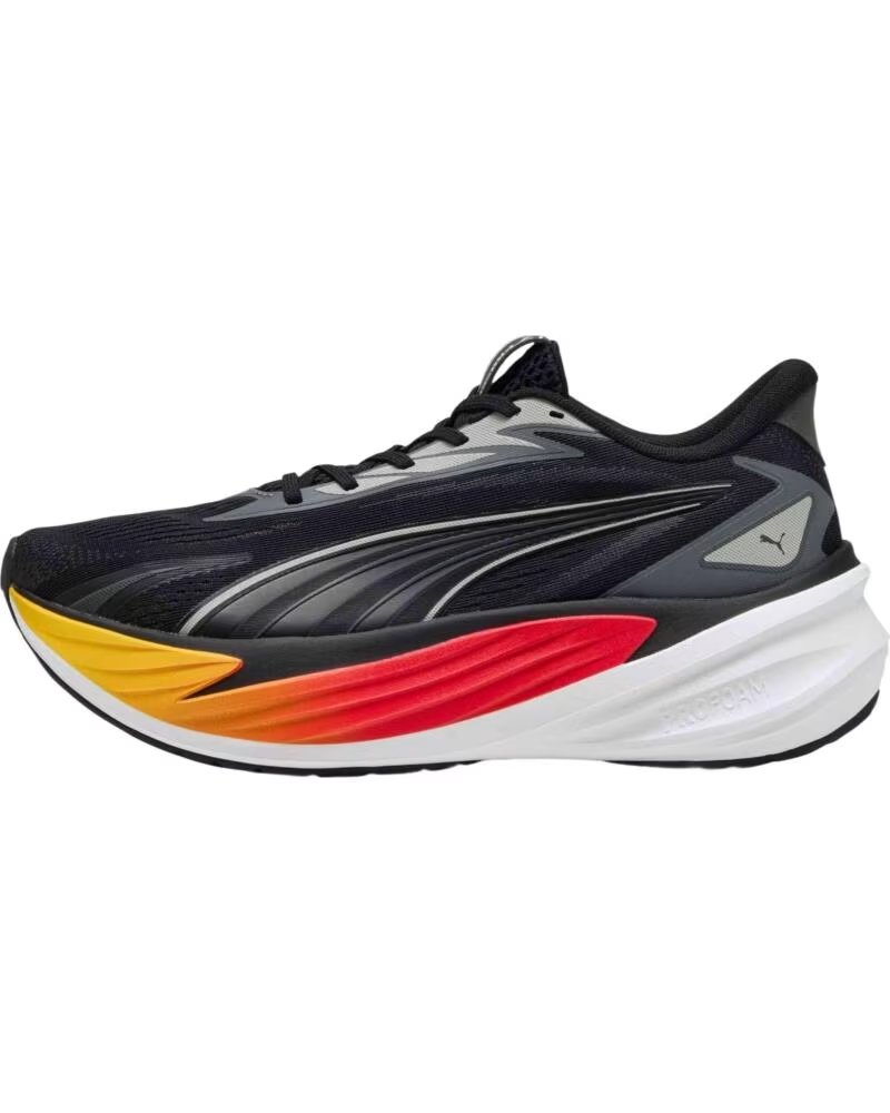 PUMA CHAUSSURES DE RUNNING MAXIMA PRO UNISEXE BLACK-PUMA RED-YELLO