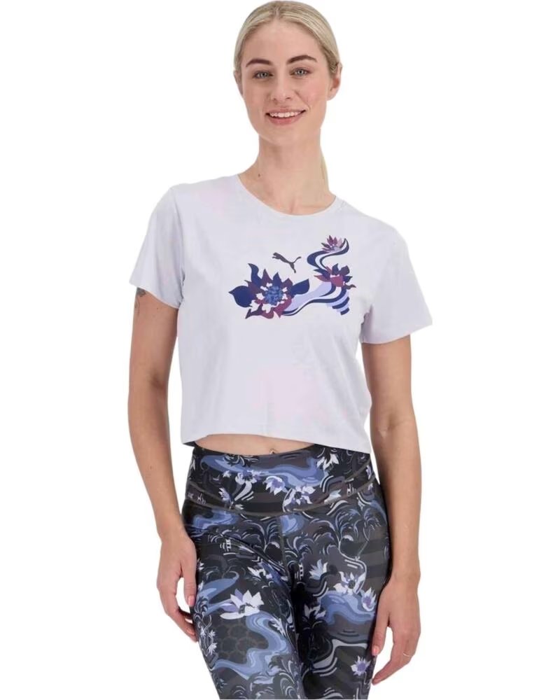 PUMA T-SHIRT W LEAGUE GRAPHIC À MANCHES COURTES POUR FEMME LAVENDER POP