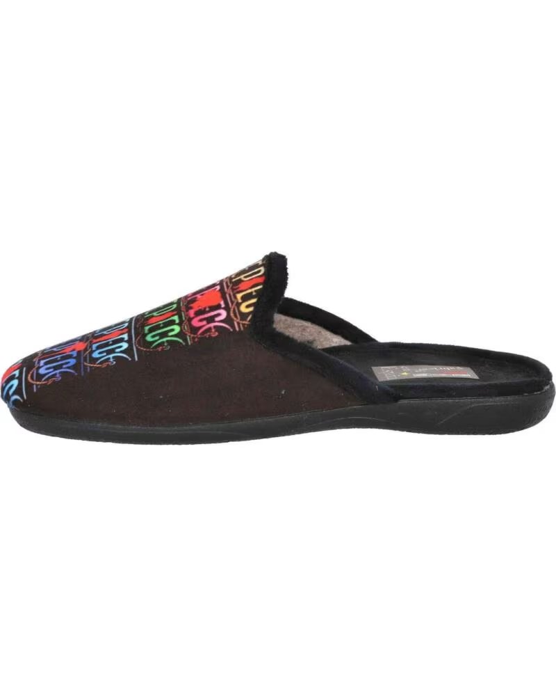 BUBBLE BOBBLE Zapatillas De Casa 070-278439 en negro para hombre NEGRO