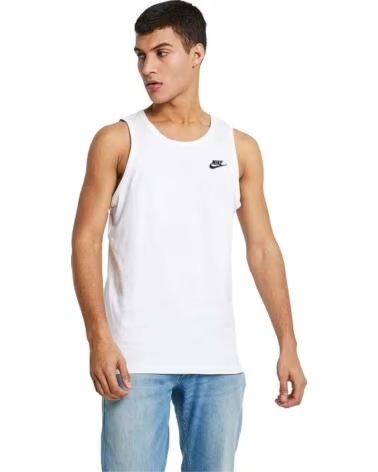 NIKE CANOTTA DA UOMO BLANCO