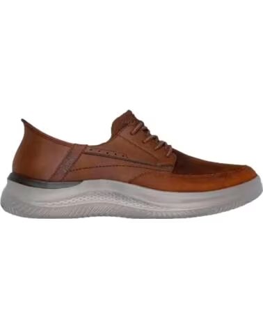 SKECHERS SNEAKERS IN PELLE HASTING-RORY MARRóN