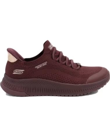 SKECHERS SNEAKERS BOBS SQUAD 4 - DIRE STEP BORDEAUX ROJO