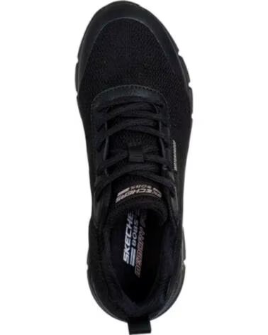 SKECHERS SNEAKERS UOMO BOBS B FLEX-RAINY EDGE - NERO NEGRO