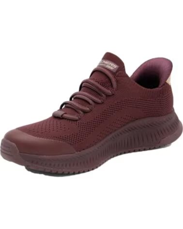 SKECHERS SNEAKERS BOBS SQUAD 4 - DIRE STEP BORDEAUX ROJO