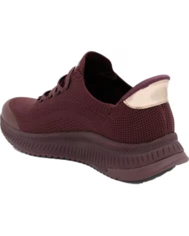 SKECHERS SNEAKERS BOBS SQUAD 4 - DIRE STEP BORDEAUX ROJO
