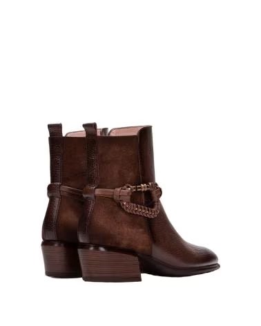 HISPANITAS Botines 205-254297 en marron para mujer AVELLANA