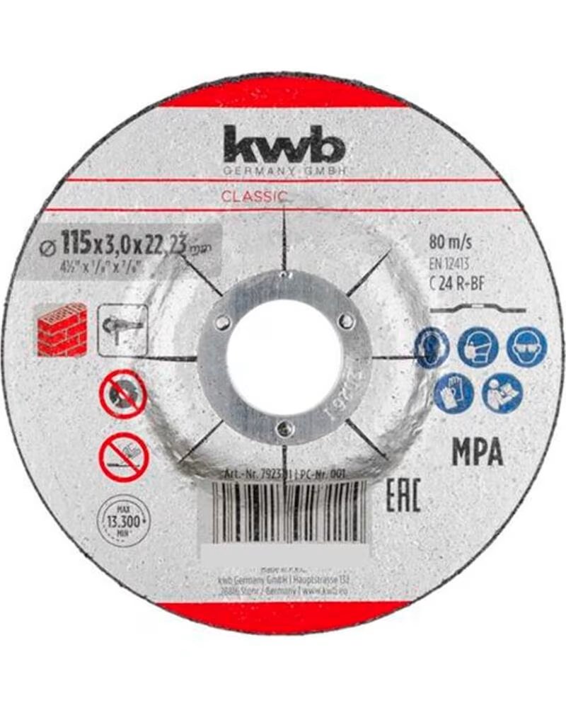 KWB STEINTRENNSCHEIBE 115MM MULTICOLOR