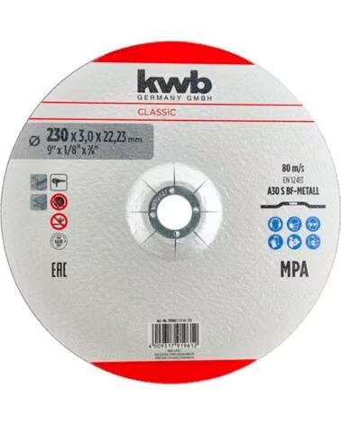KWB CLASSIC TRENNSCHEIBE FÜR METALL 230 X 30 2223 MM MULTICOLOR