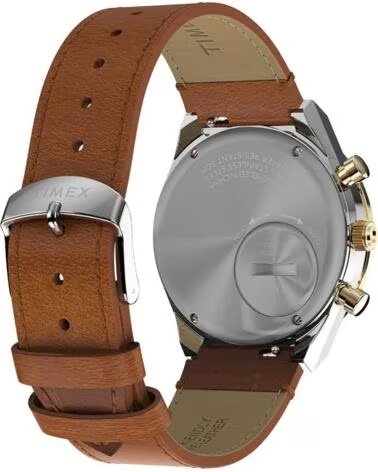 TIMEX RELOJ CRONÓGRAFO TW2W64400 CON CORREA DE PIEL MARRON