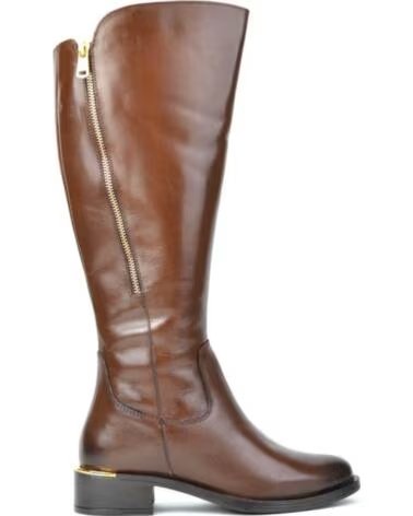 CARAMELO STIVALI ALTI DA DONNA CAR513-13 IN PELLE MARRONE PIEL CAFEPIEL CAFE