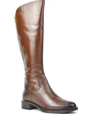CARAMELO STIVALI ALTI DA DONNA CAR513-13 IN PELLE MARRONE PIEL CAFEPIEL CAFE