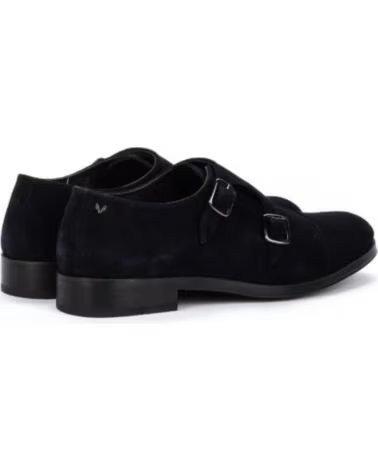 MARTINELLI HERRENSCHUHE AUS VELOURSLEDER MIT DOPPELSCHNALLE IN MARINEBLAU MARINO