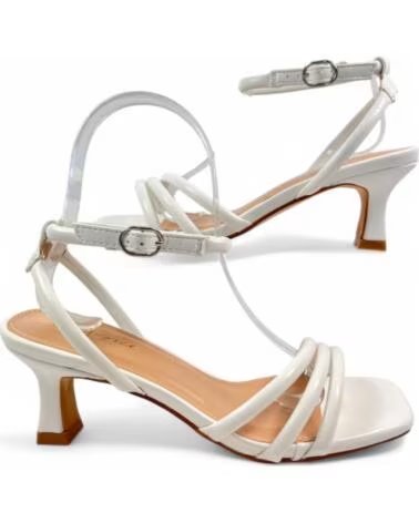 TIMBOS Sandalia tacon novia blanco 131243 BLANCO