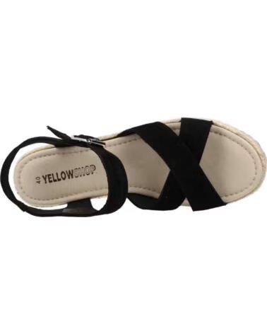 YELLOW SANDÁLIAS FEMININAS MODELO MIDTOWN COR PRETO NEGRO